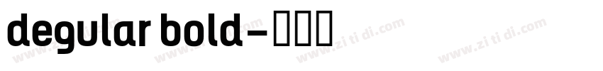 degular bold字体转换